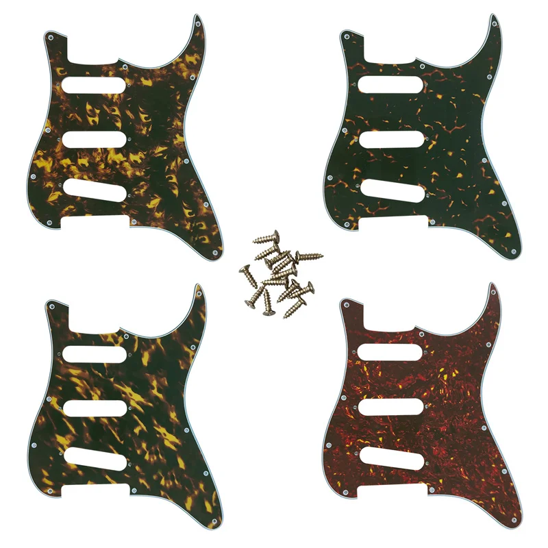 

5pcs 11 Screw Hole Guitar Pickguard For USA/Mexico FD Strat Standard SSS St Scratch Plate Multi Color No Switch Hole