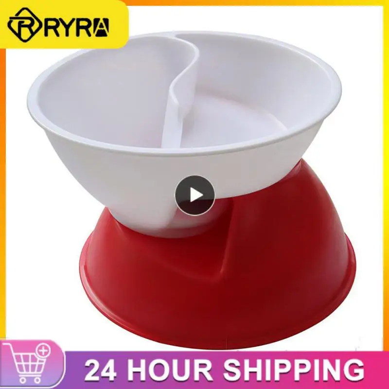 Creative Lazy Snack Bowl Dry And Wet Separated Oatmeal Bowl BPA Free High Quality ABS Microwave Safe Bowl Children's Bowl