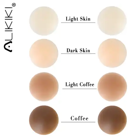 Nipple Cover Pasties Silicone Adhesive Bra Liner For Women Reusable Breast Pads Boob Tape Invisible Chest Sticker No-Show Insert