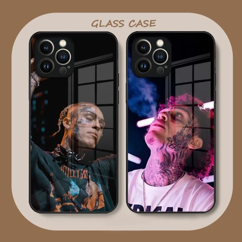 

Чехол Lil Heaven Rapper для телефона, закаленное стекло для IPhone 12 14 13 11 Pro XS Max Plus Mini X XR 8 7 6s SE2020, Coque