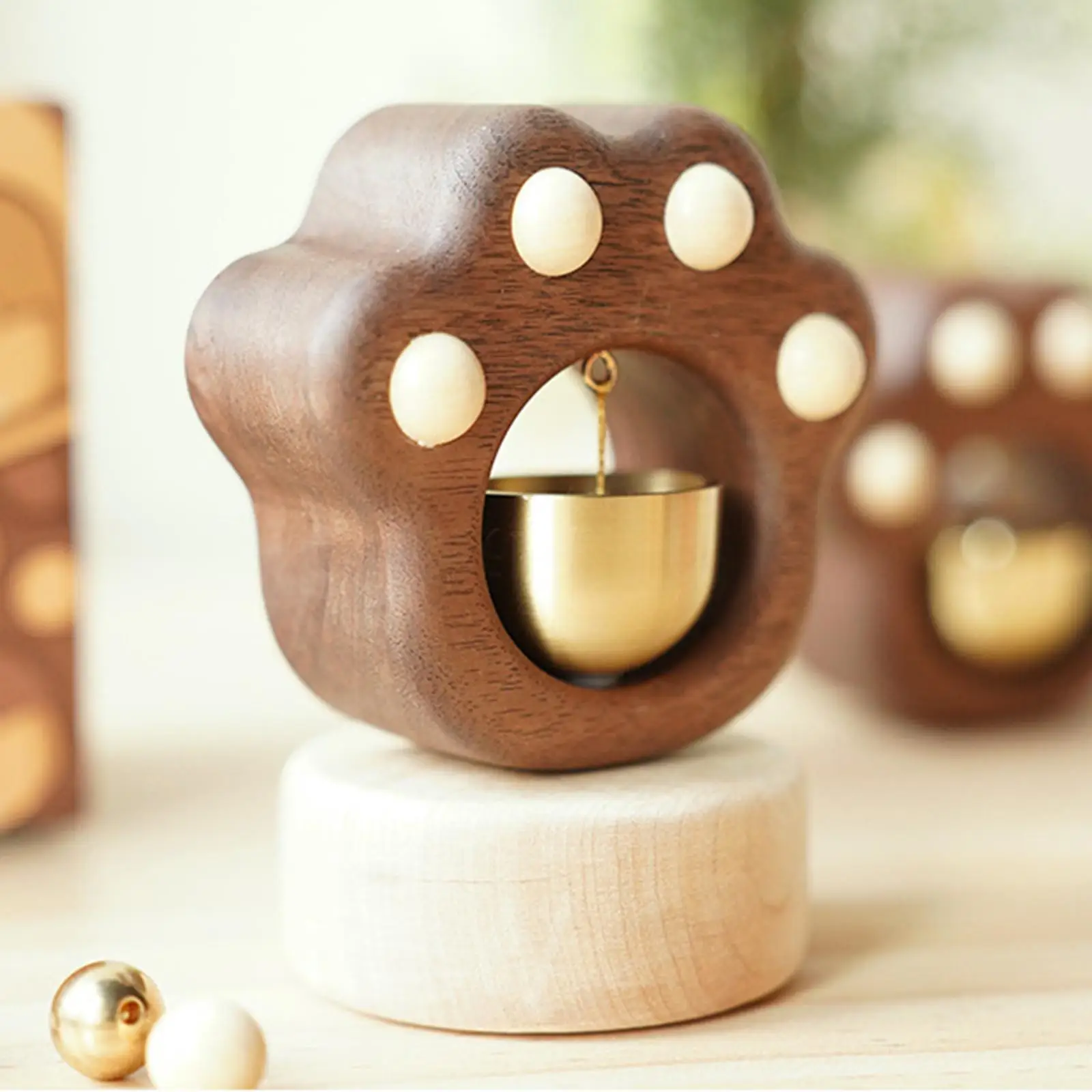 

Cat Paw Shape Shopkeepers Bell for Door Opening Entry Doorbell Door Chime for Porch Restaurant Refrigerator Coffee Bar Decor