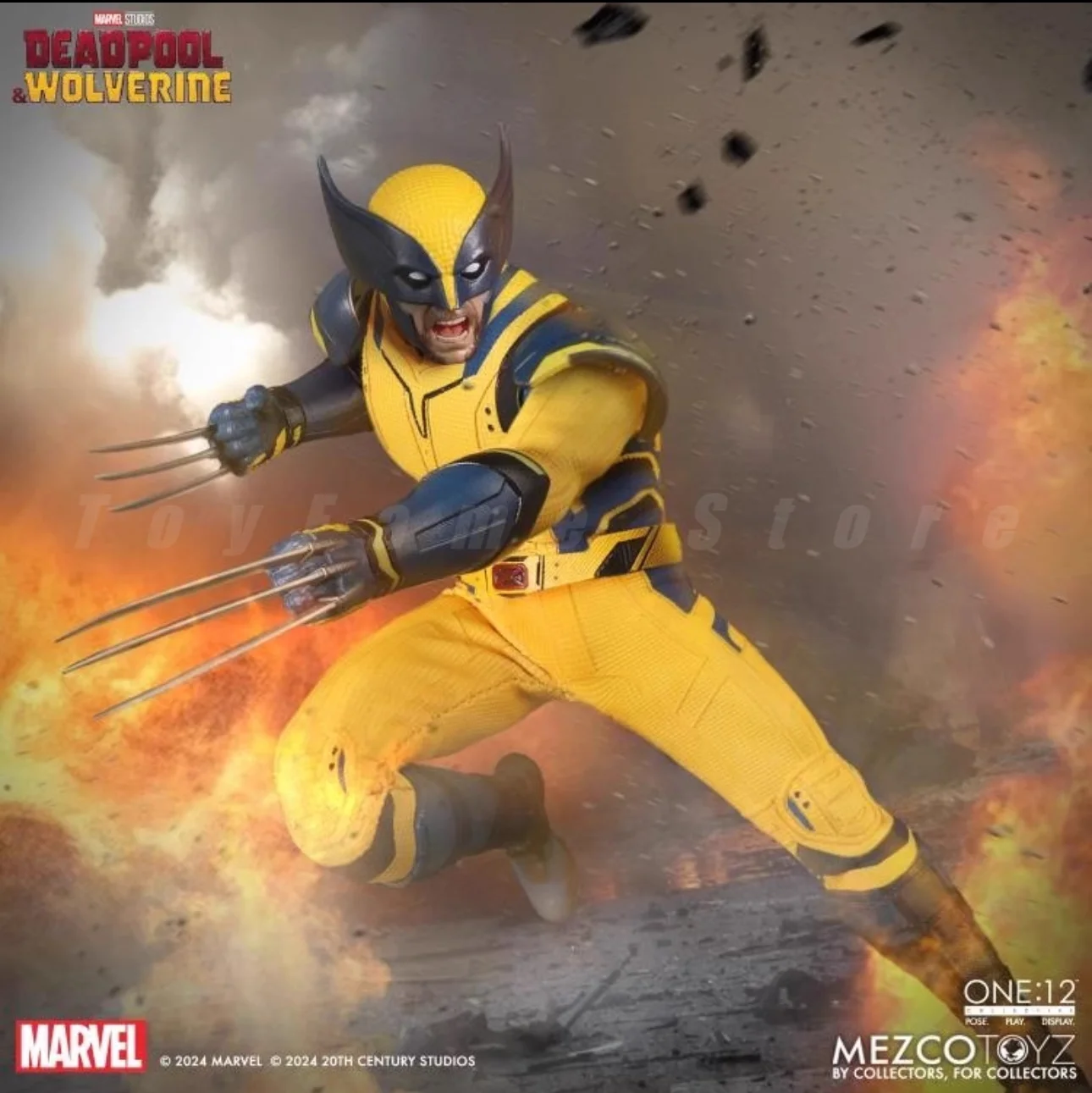 Фото В наличии: Подвижная фигурка Mezco One:12 Дэдпул и Росомаха (киноверсия), 6 дюймов, ручная работа. №5