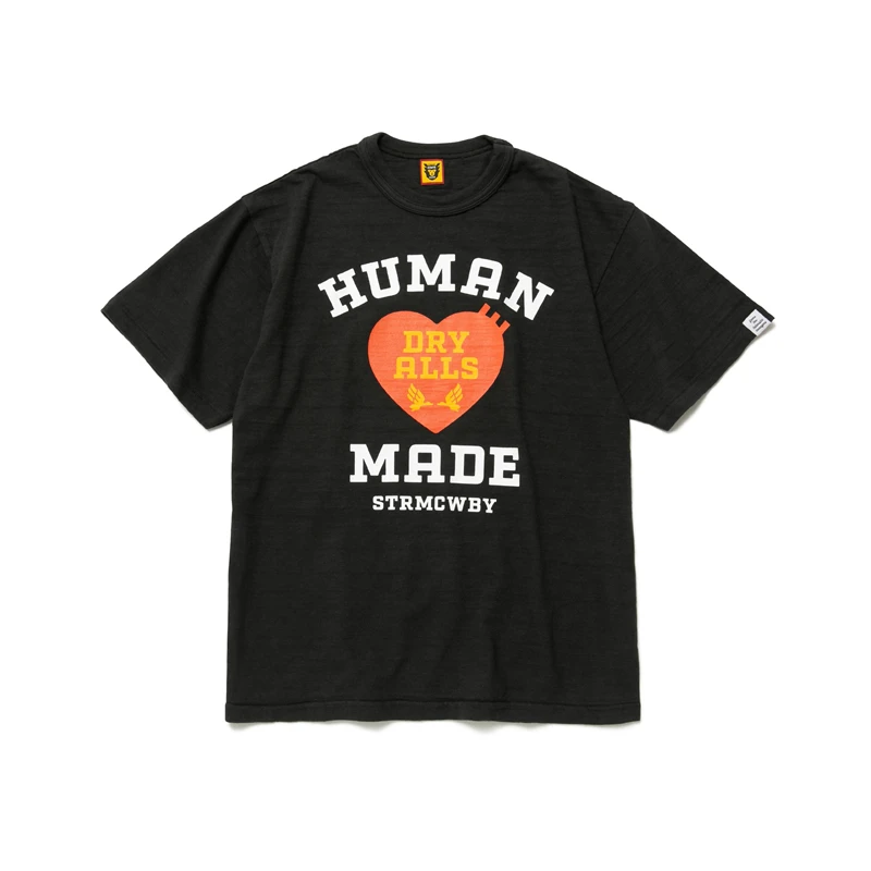 

New 1:1 HUMAN MADE Heart Graphic T-shirt Men Women T Shirt Cotton Tees Clothing