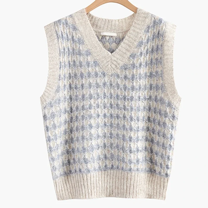 Женский костюм из трех предметов Повседневная рубашка + свитер прямые джинсы в