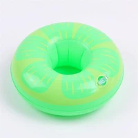 mini water coasters floating inflatable cup holder swimming pool drink float toy inflatable circle pool coasters swan flamingo