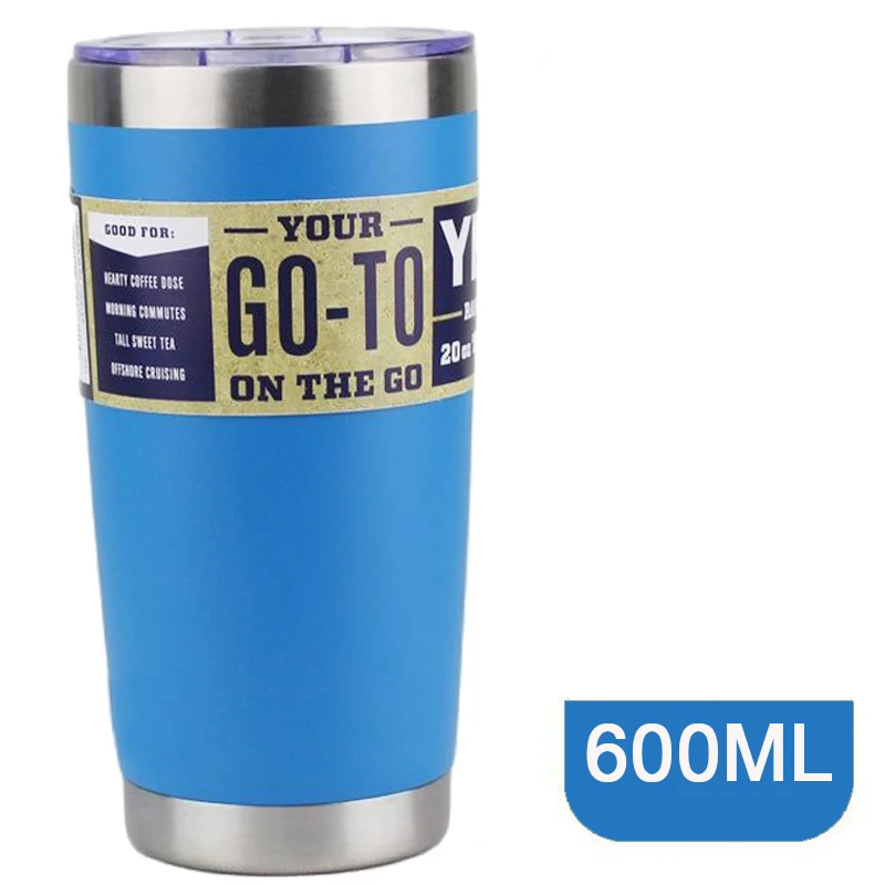 

20oz Stainless Steel Car Travel Mugs Thermo Tumbler Cups Vacuum Flask Water Bottle Thermal Cup For Coffee Beer Mug Drinkware