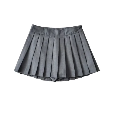 Summer mini Skirt Women Sexy Pleated skirts for women Vintage high waist Skirt Korean fashion White Black y2k skirt 2023