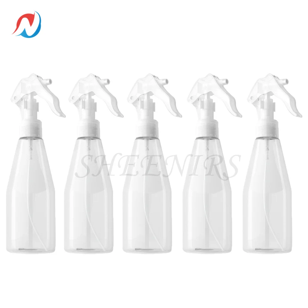 

Sheenirs 5pcs Empty Spray Bottles 200ml Mist Plastic Bottle with Trigger Sprayer Refillable Travel Bottles Empty Spray Bottles