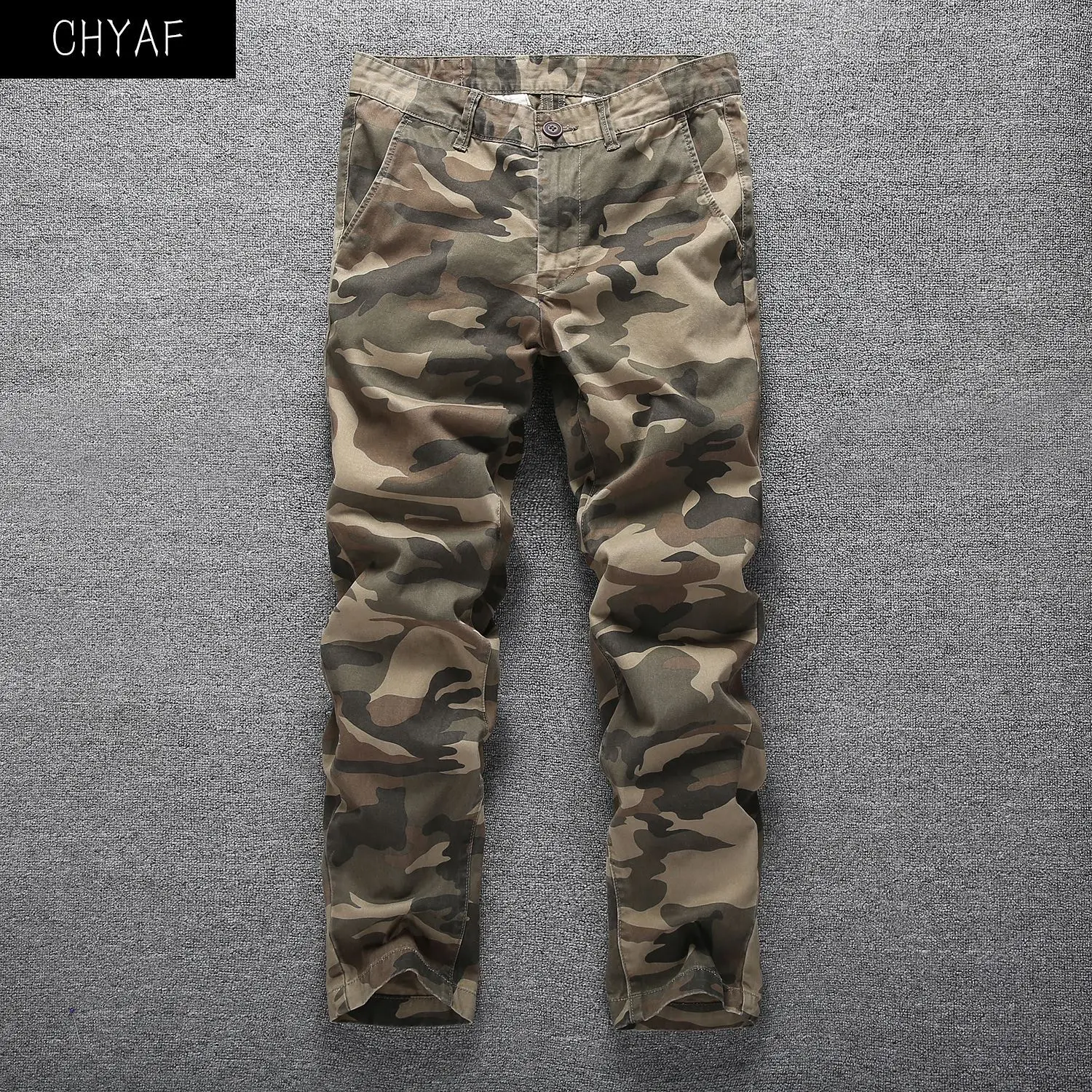 Men's Trousers Overalls Men's Trousers Loose Straight Casual Pants European and American Style Outdoor Camouflage Pants