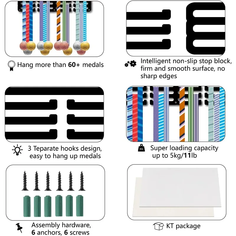 Металлическая Подставка Для Медалей Настенный Держатель Каноэ Небольшой