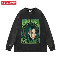 atsunny biggie eigish anime girl gothic hoodie harajuku thicken oversize retro hoodies pullover autumn and winter clothes shirt