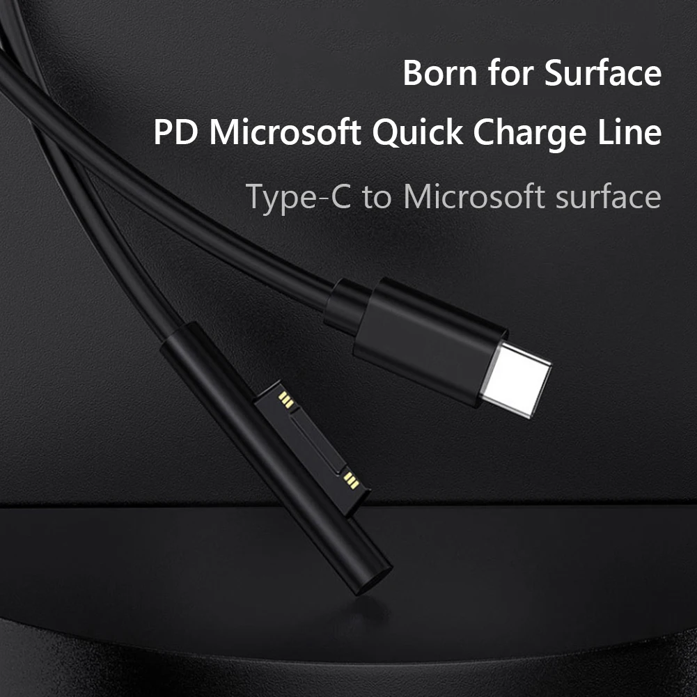1.5m USB Type C Power Supply Charger Adapter 65W 15V 3A PD Fast Charging Cable for Microsoft Surface Pro 7/6/5/4/3 Book/Book 2 images - 6