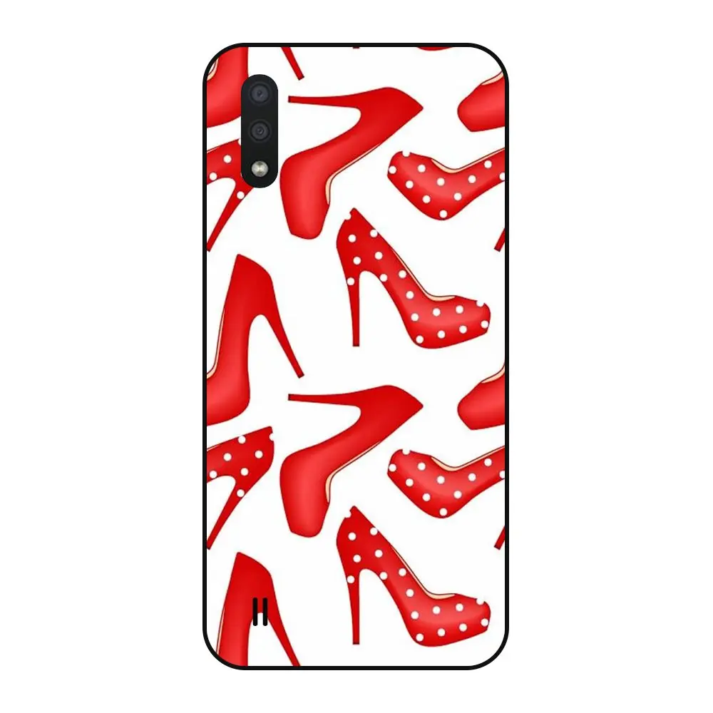 Черные 3d-бамперы для Samsung Galaxy A01 супердешевые Роскошные задние 3d-чехлы с цветами