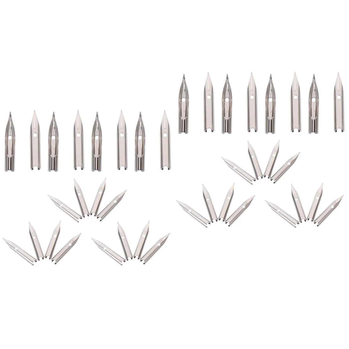 

40 Pcs Replacement Pen Nib Calligraphy Writing Nibs Stationery Supplies Replacements Spare Fountain Comic Stationary