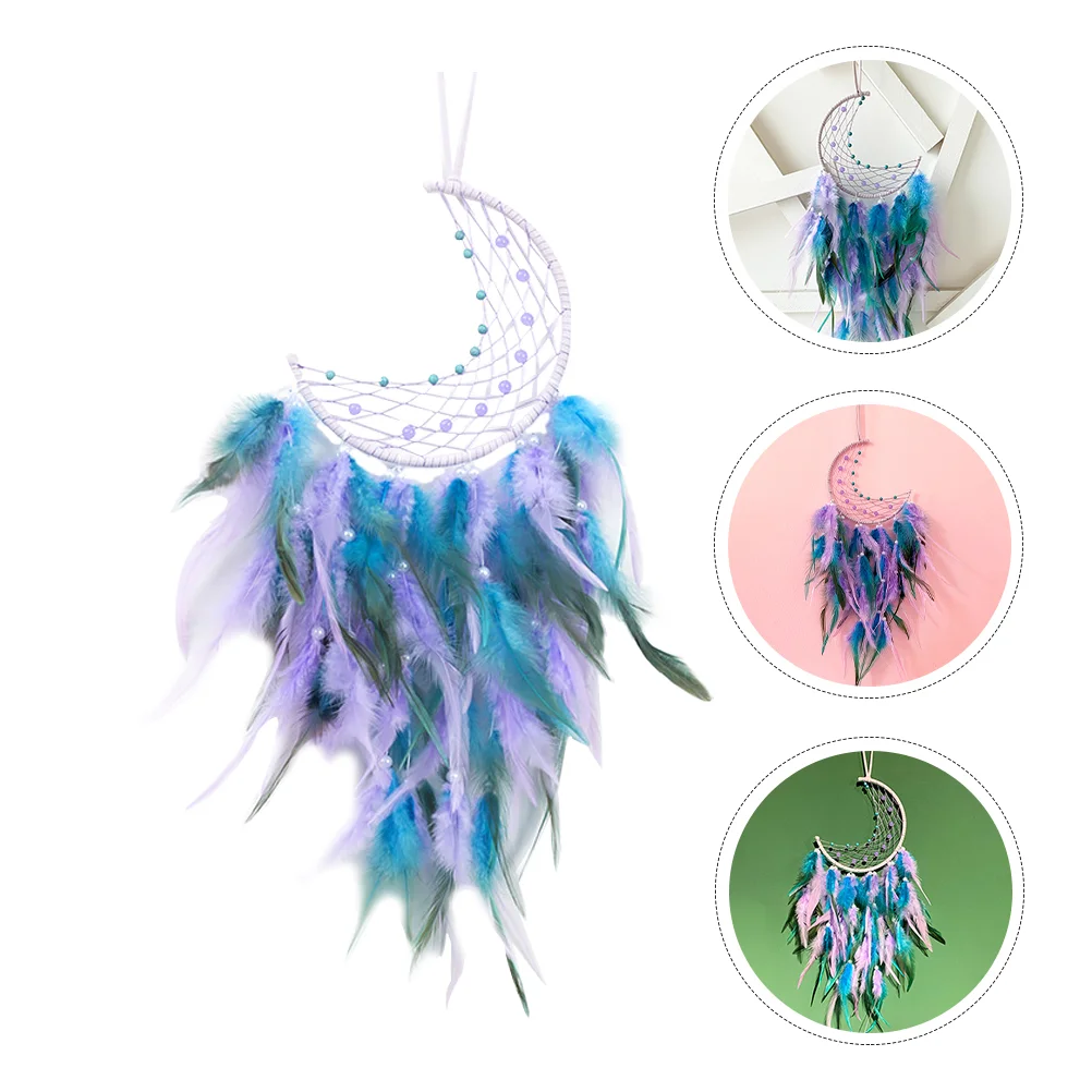 

Decor Dreamcatcher Wall Hanging Catcher Dream Wedding Party Lightmacrameornament Pediment Dreamcatcherornament Handwovenmoon