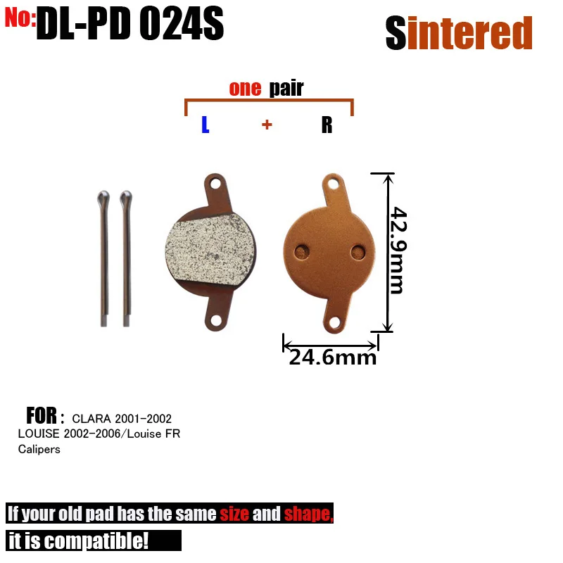 DELT 4 пары велосипедных дисковых тормозных колодок для MAGURA CLARA 2001-2002 LOUISE 2002-2006 MTB