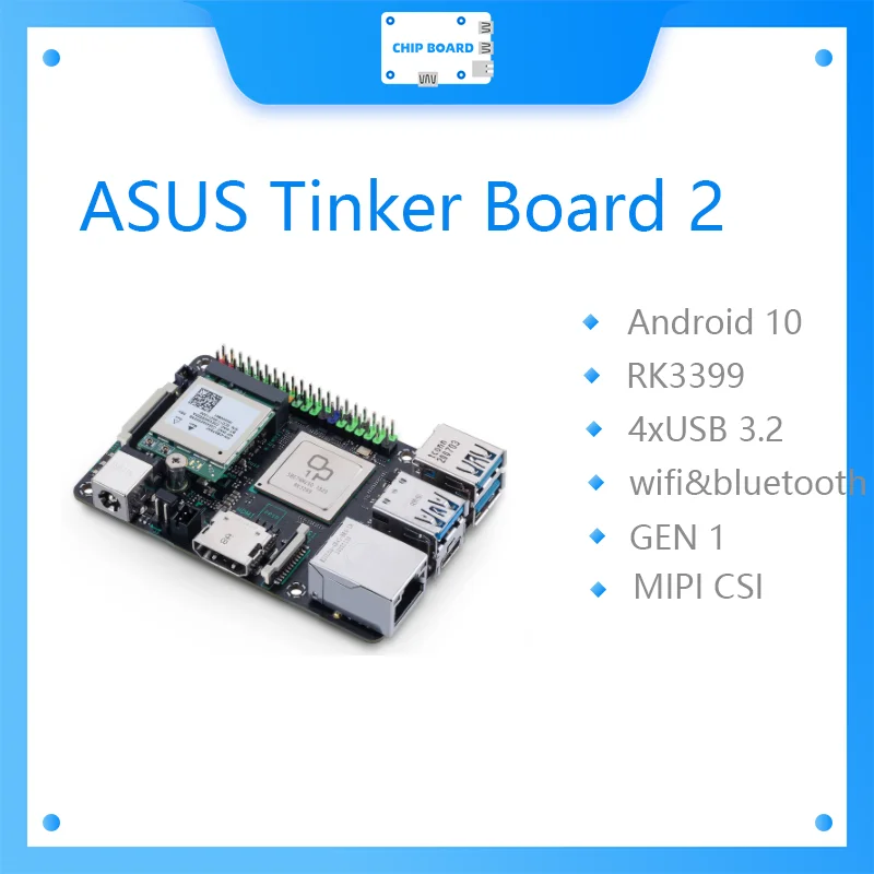 ASUS Tinker Board 2 Rockchip RK3399 одноплатный компьютер/SBC с поддержкой Android 10/Ubuntu Tinkerboard2/Tinker2b