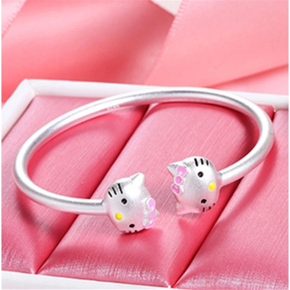 

Kawaii Sanrio Hello Kitty Bracelet Simplicity Lovely Anime Cartoon Hand Embellished Cute Girl Birthday Gift Lovers Holiday Gifts
