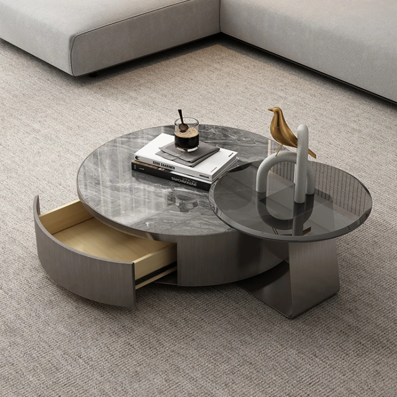

Senior Minimalism Coffee Tables Italian Luxury Simplicity Modern Coffee Table Living Room Slate Mesa Posta Home Furniture QF50CT