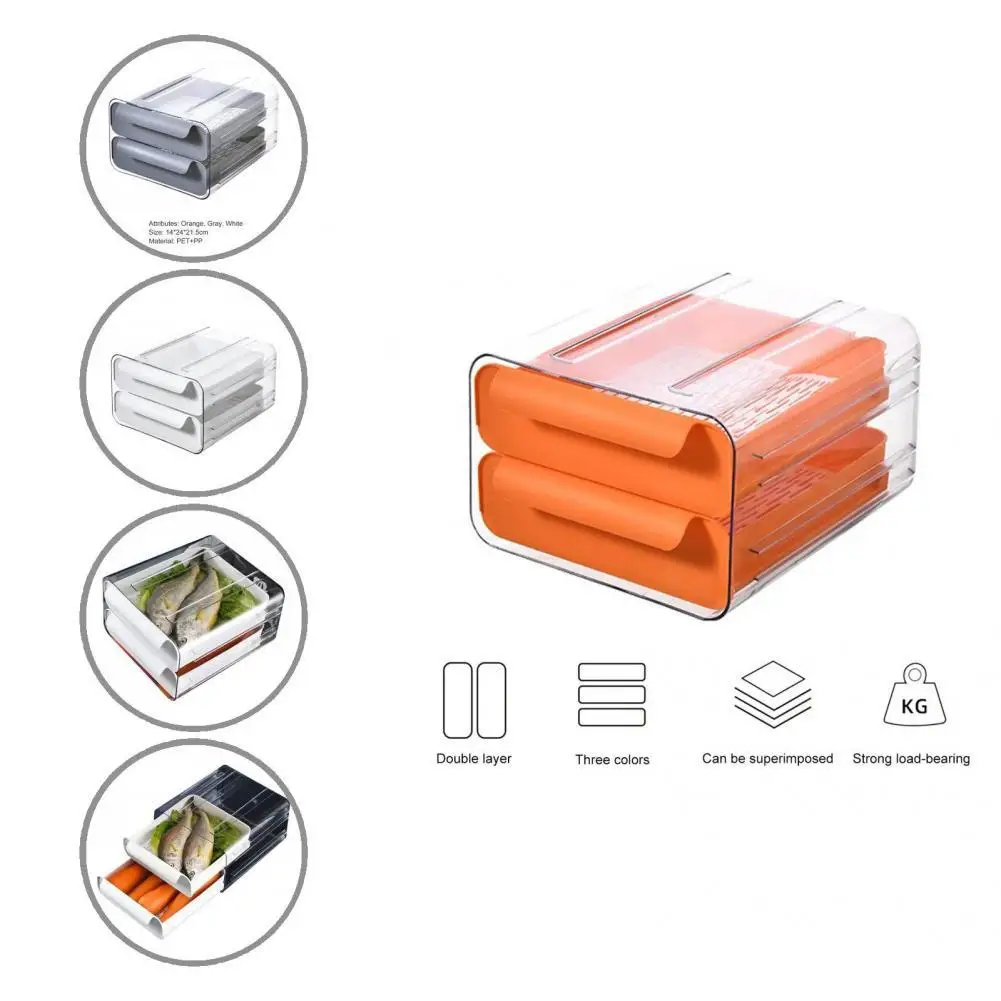 

Double Layer Effective Strong Load Capacity Storage Box Eco-friendly Storage Box Leakproof Household Supplies