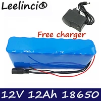 leelinci 12v 12ah 18650 rechargeable lithium battery built in bms 3s6p for tools led xenon lampcharger fast delivery