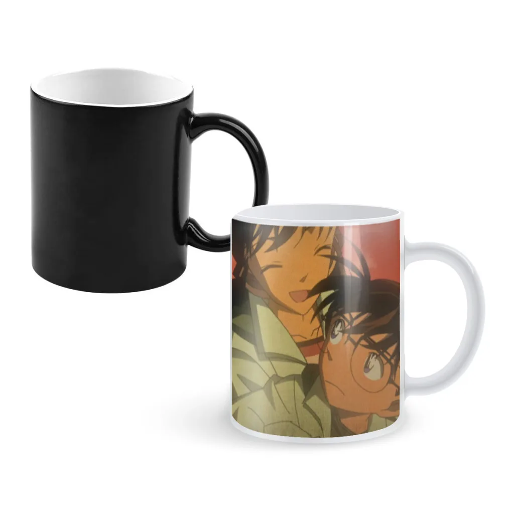 

Conan-creative Change-ceramic Mug Heat Revealing Coffee Cup Breakfast Cup Mug Friends Gift