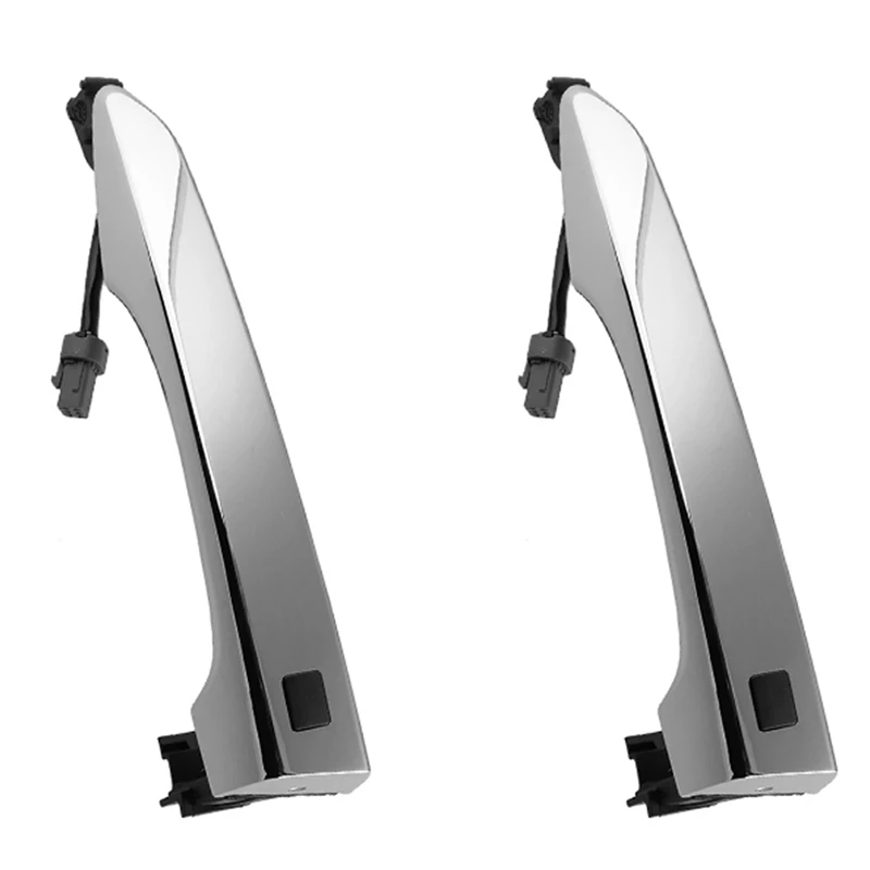 

2X 82651D3710 хромированная внешняя передняя левая дверь умный ключ ручка подходит для Hyundai Tucson 2016 2017 2018 2019