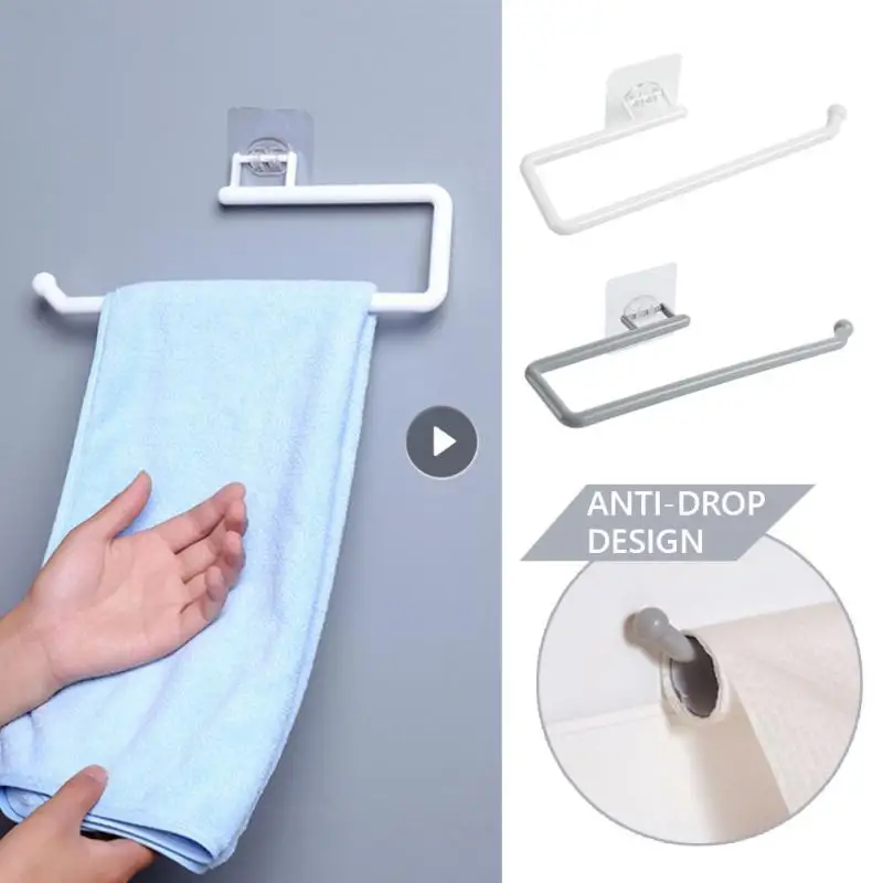 

Вешалка для бумажных рулонов настенная вешалка для хранения полотенец для кухни ванной комнаты Крючок для хранения Бар шкафа тряпка подвес...