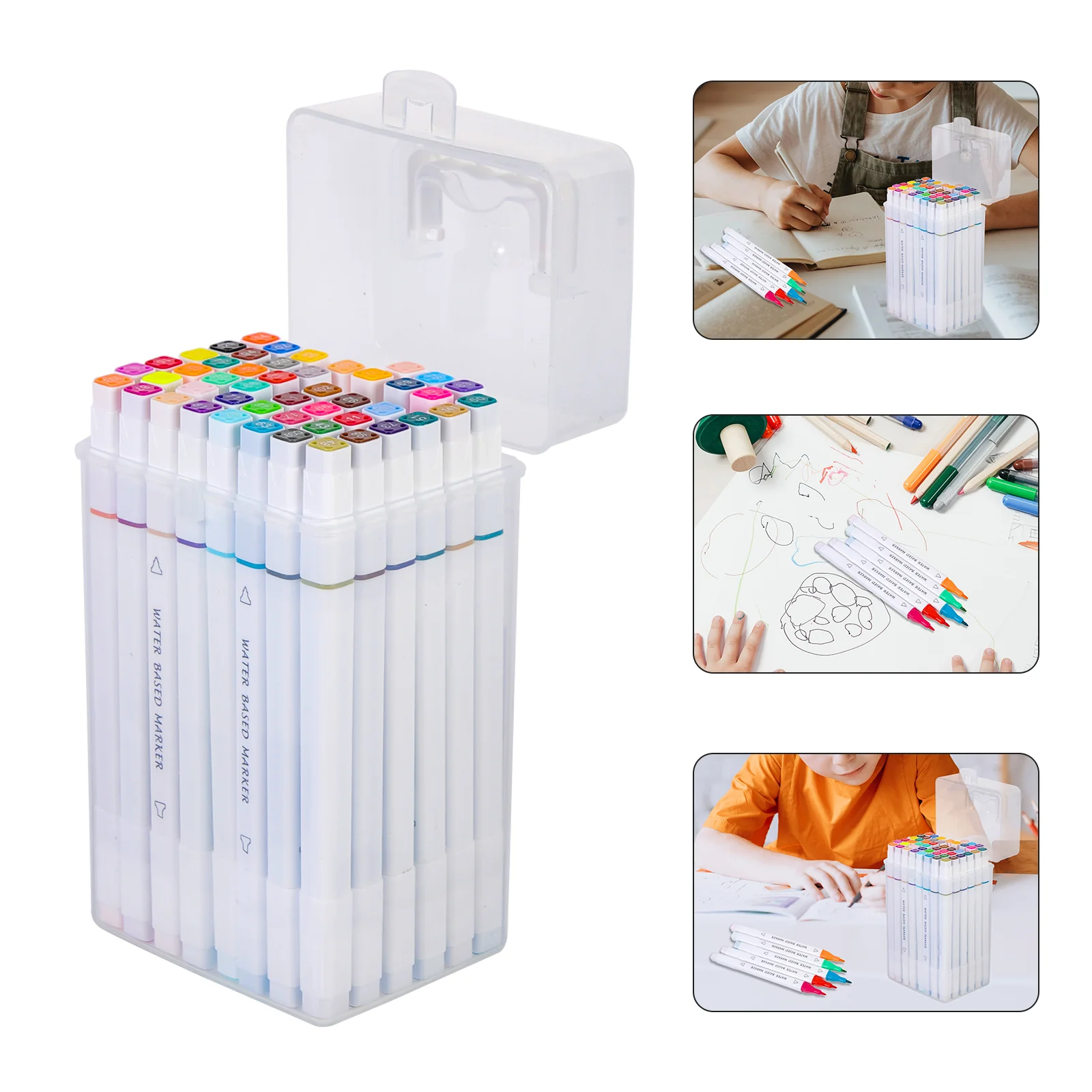 48 шт. набор маркеров с двойной головкой профессиональные маркеры для учеников