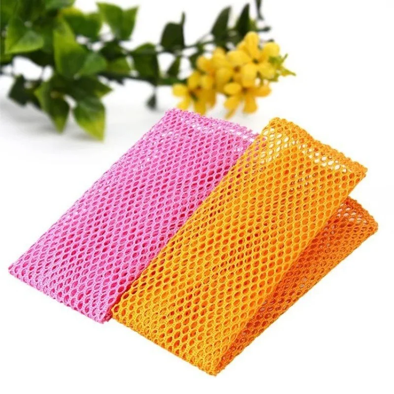 

2PC Kitchen Towels Dish Washing Cloth Mesh Towel Wipes Absorbable Soft Window Car Rags Bathroom Microfiber Cleaning Cloth