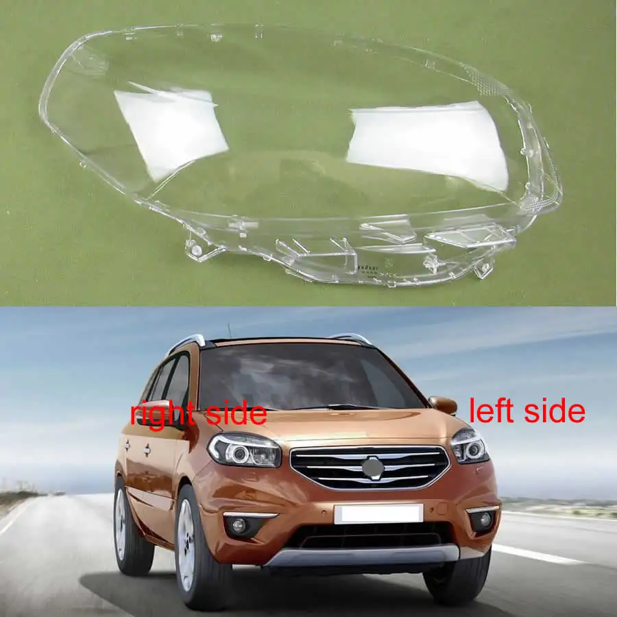 

For Renault Koleos 2012-2016 Front Headlamp Cover Lampshade Lamp Headlight Shell Lens Plexiglass Replace Original Lampshade