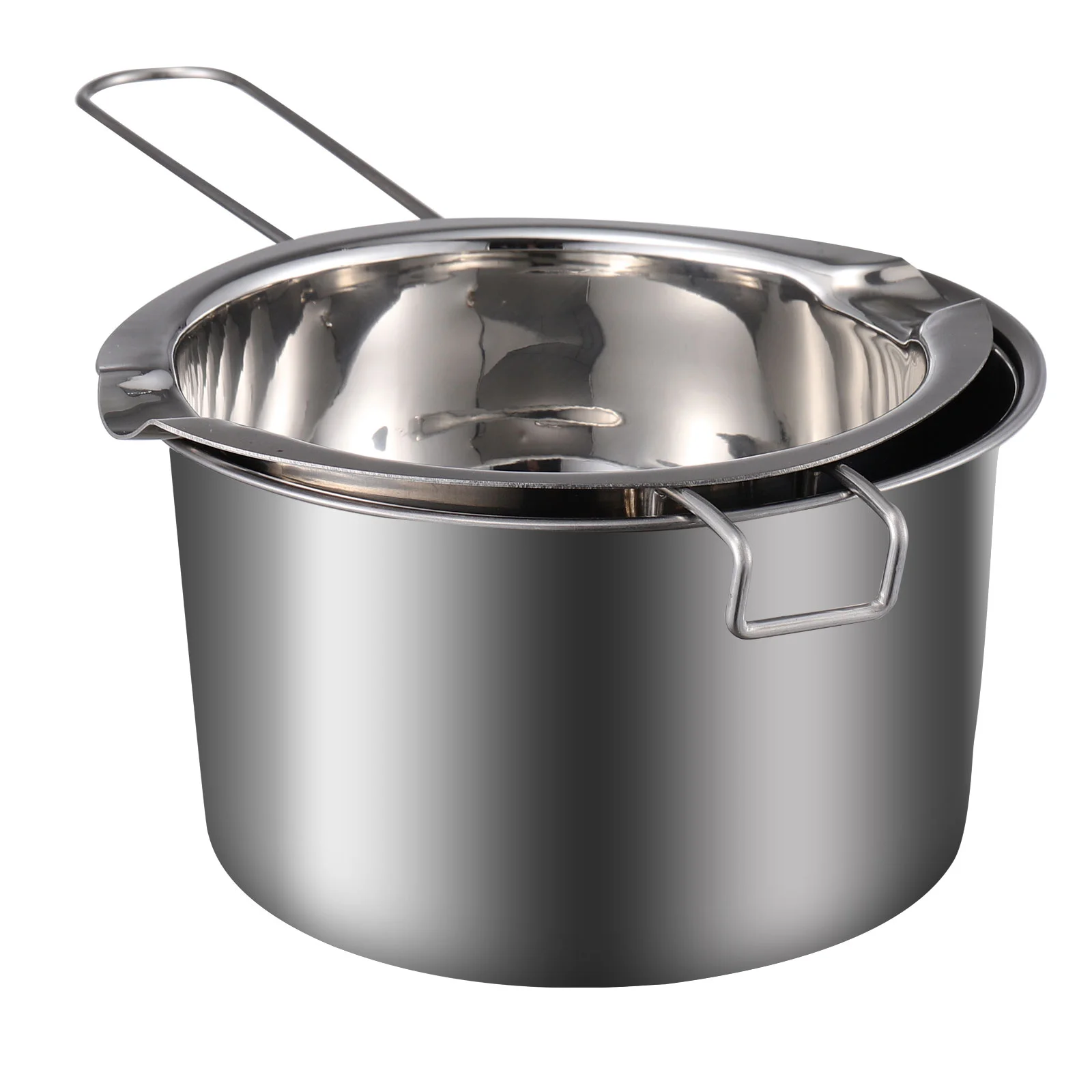 

Pot Melting Boiler Double Chocolate Wax Making Candy Stainless Steel Cheese Pan Butter Soap Warmer Pouring Melt Bowl Fondue Set