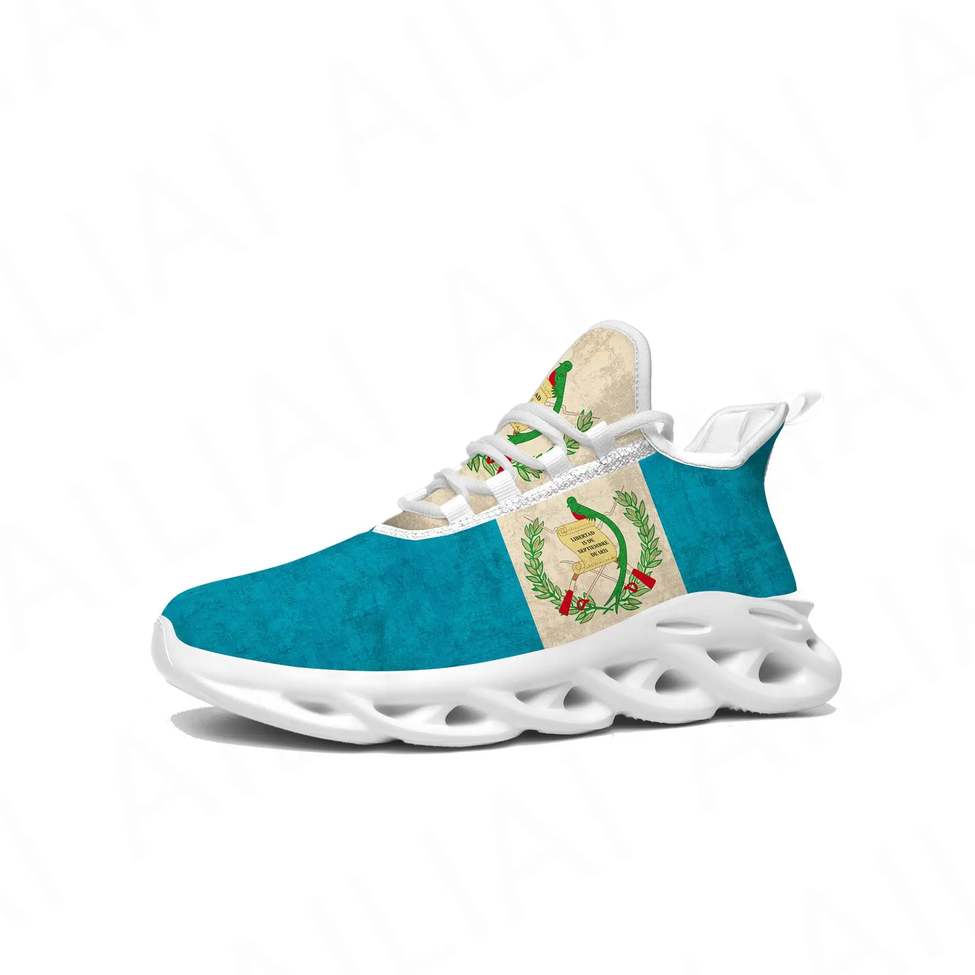 

Кроссовки на плоской подошве с флагом Guatemalan, мужские и женские спортивные кроссовки для бега, высококачественные кроссовки на шнуровке, сетчатая обувь, изготовленная по заказу