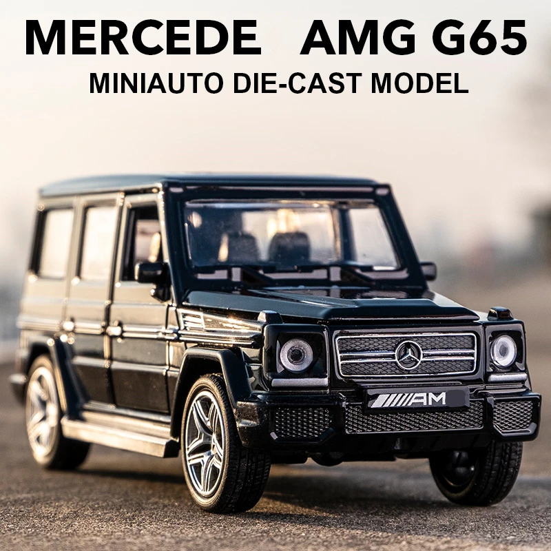 

1:32 G65 AMGSUV Alloy Car Model Diecasts Toy Metal Off-road Vehicles Car Model Simulation Sound Light Collection Kids Toy Gift