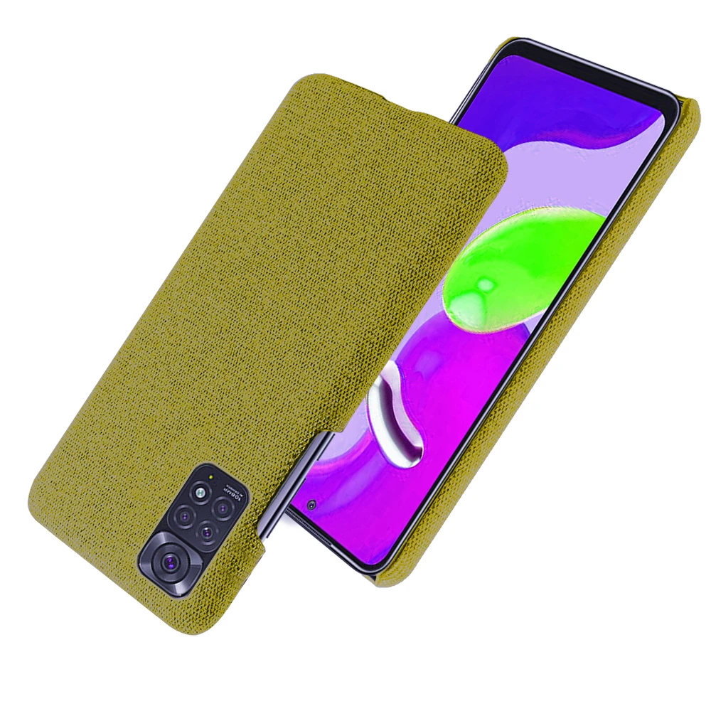 

Cloth Antiskid Case Funda For Xiaomi Redmi Note 11 11E Pro 11Pro 5G Global 6.67" Slim Retro Cloth Hard PC Phone Cover Coque Capa