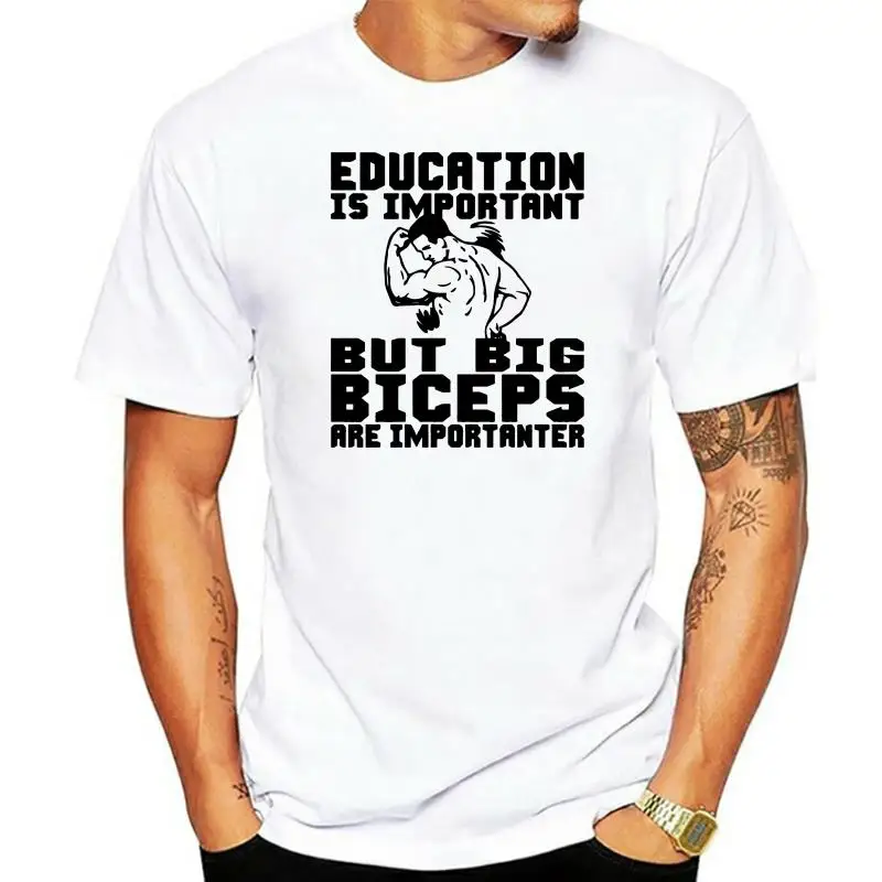 

Men tshirt Short sleeve Biceps Muscle Body Building Weight Lifting cool tee tops Women t-shirt