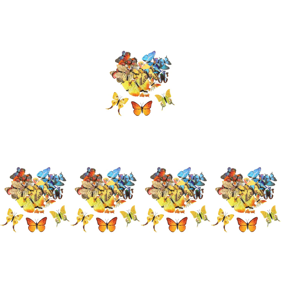 

180 pcs Butterfly Sticker 3d Hollow Out Decal Wall Diy Decal Home Decoration