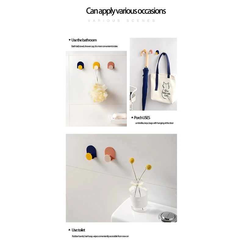 4 шт. настенные крючки для кухни и ванной |