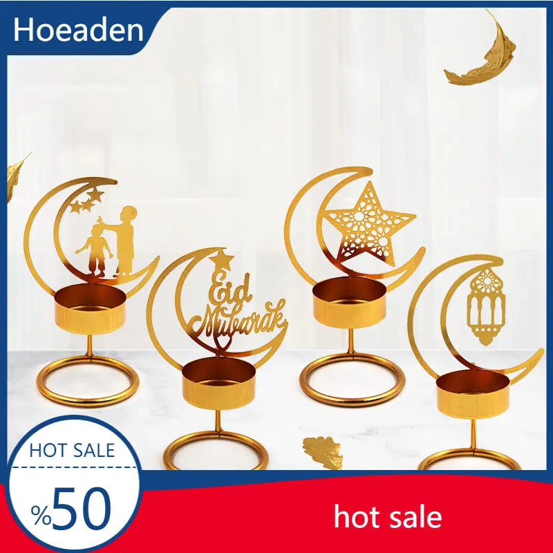 

Creative Gold Metal Candlesticks Middle East Arab Style Desktop Leaf Candleholder Candle Holder Golden Luxurious Home Decor