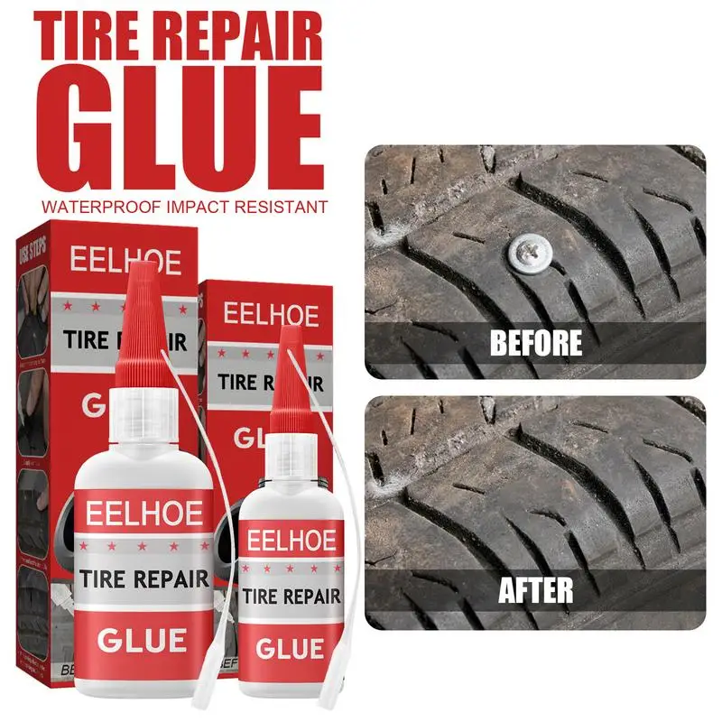 

Tire Repair Glue Car Tire Repair Glue Flat Tyre Puncture Repair Sealant Strong Tire Glue All Purpose Adhesive For Cars And