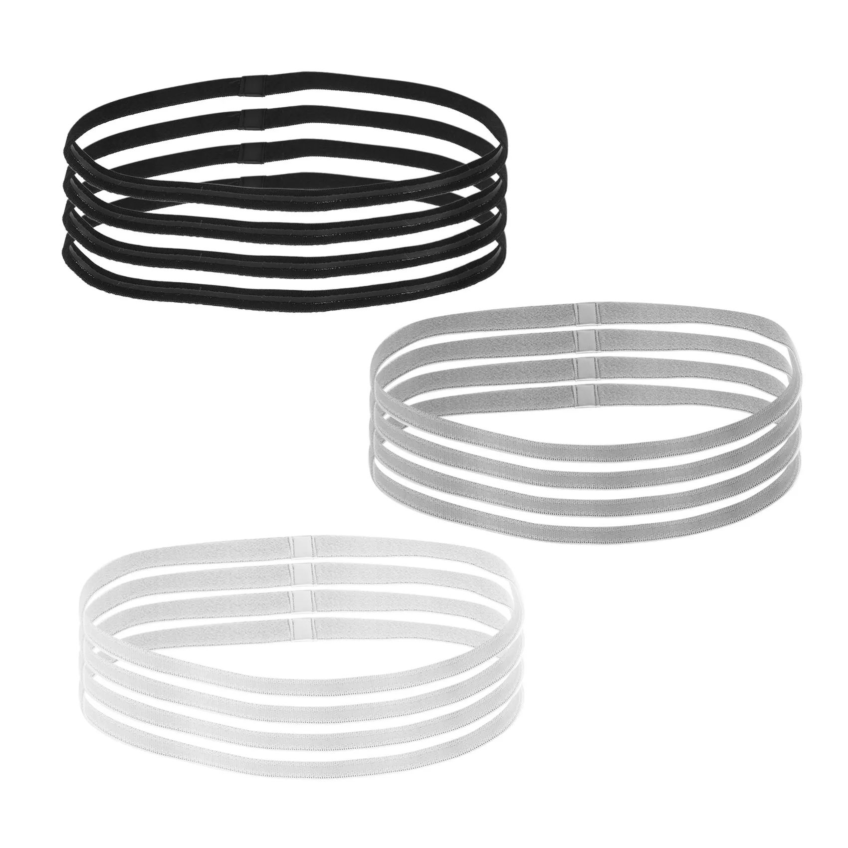 

12 шт., толстые неэластичные спортивные повязки на голову