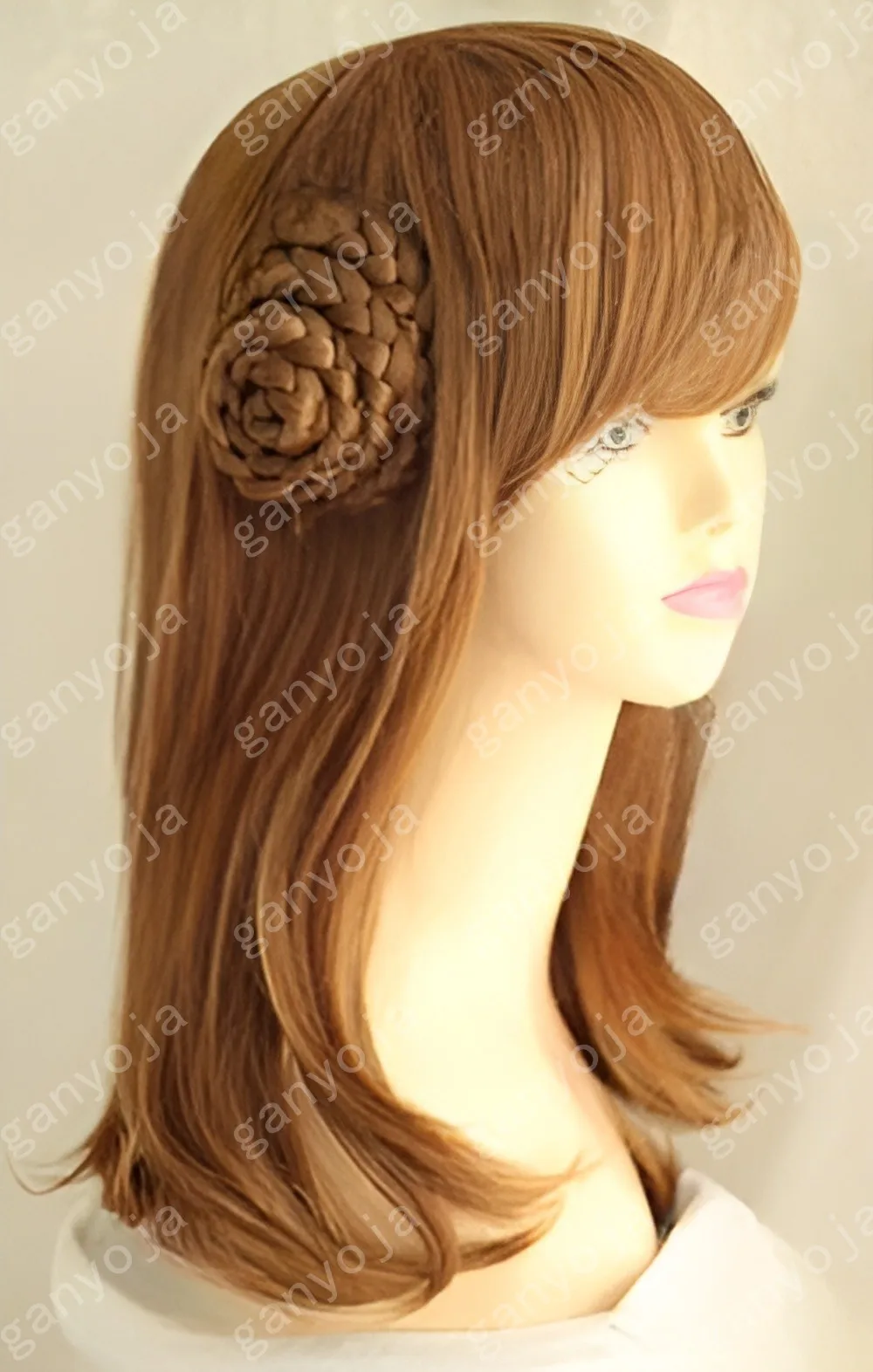 Стильный парик для костюма коричневые Средние Длинные Синтетические волосы