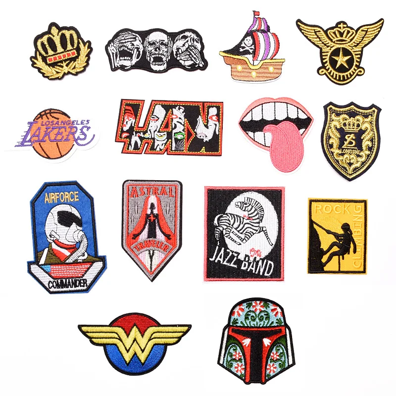 

Punk Clothes Embroidery Patches Badges Iron-on Transfers for Clothing Patches on Clothes Iron on Patches Patches for Clothing