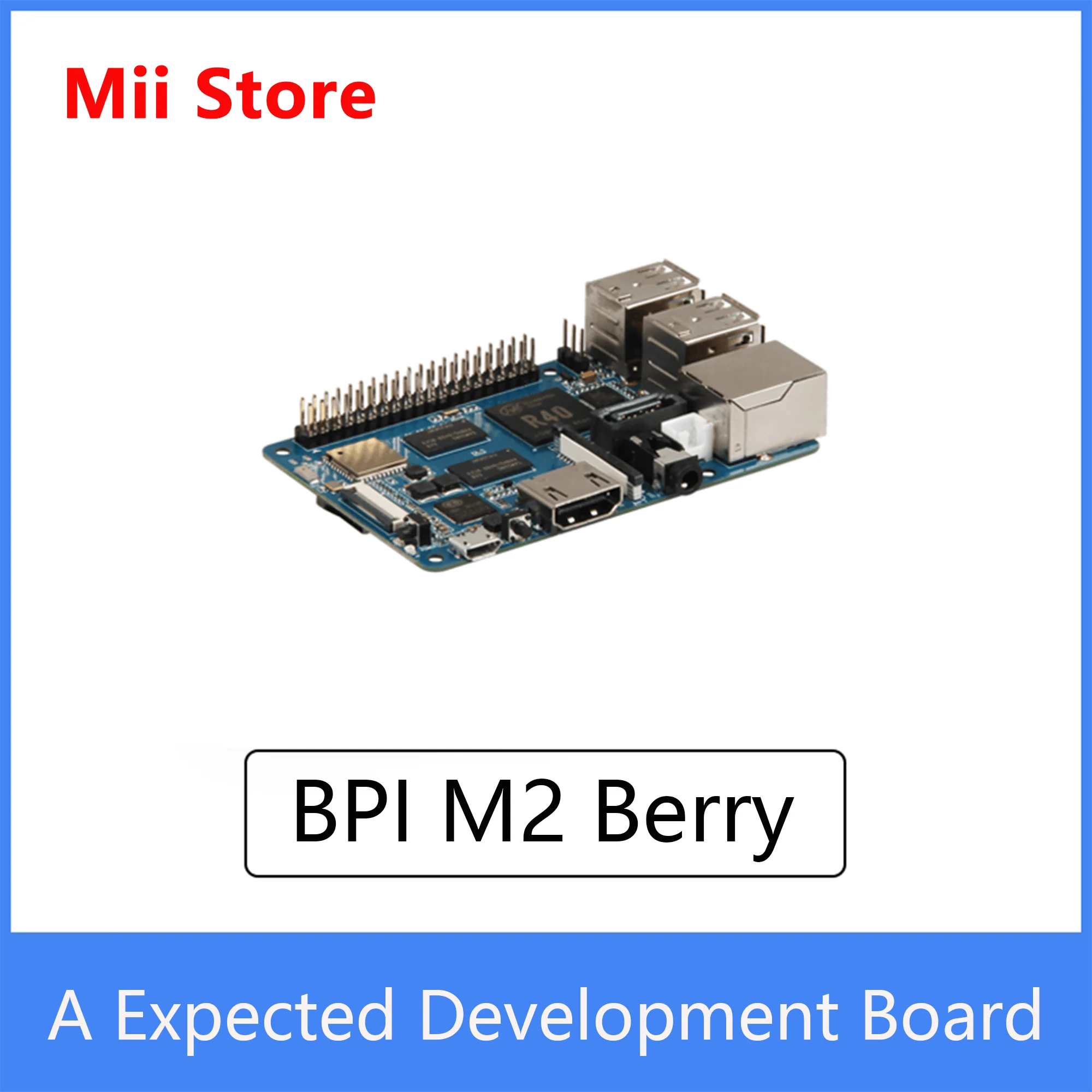 

Плата Banana Pi BPI M2-Berry Allwinner V40, двухъядерная макетная плата Mali 400 MP2, такой же размер, как Raspberry Pi 3