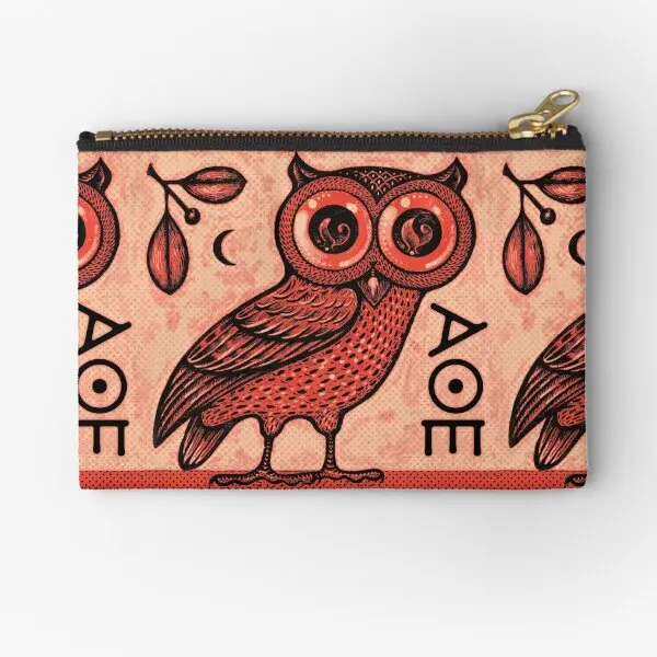 

Athena Is Owl Zipper Pouches Packaging Cosmetic Bag Key Pocket Storage Coin Women Money Socks Underwear Pure Wallet Panties Men