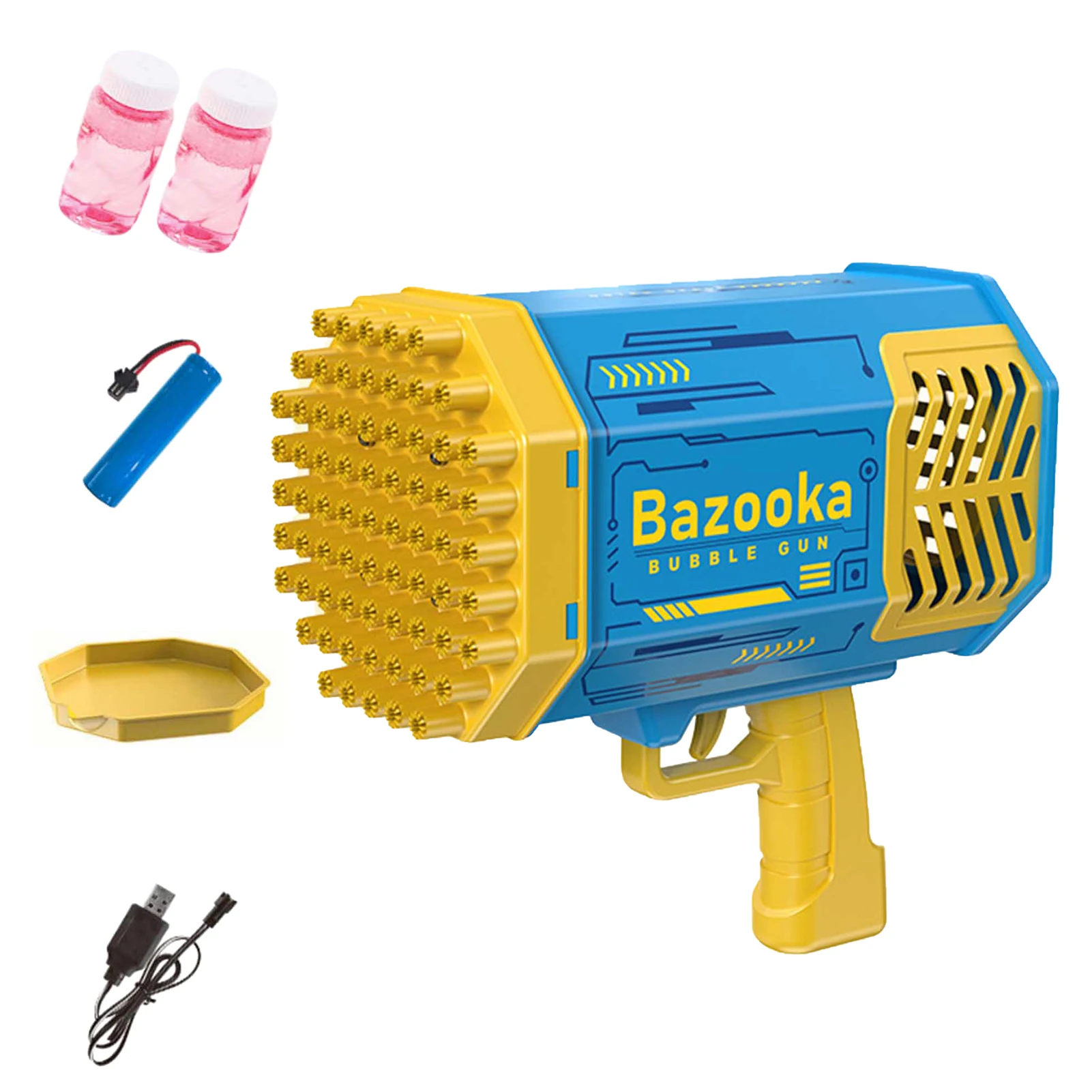 

Summer Funny Magic Bubble Blower Machine Electric Automatic Bubble Maker With Mini Fan Kids Outdoor Toys Wedding Supplies