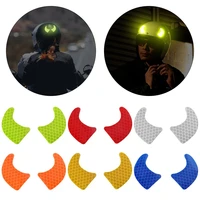 reflective army stars horns night warning stickers motorcycle safety stickers bike helmet diy sticker motorcycle cars sticker