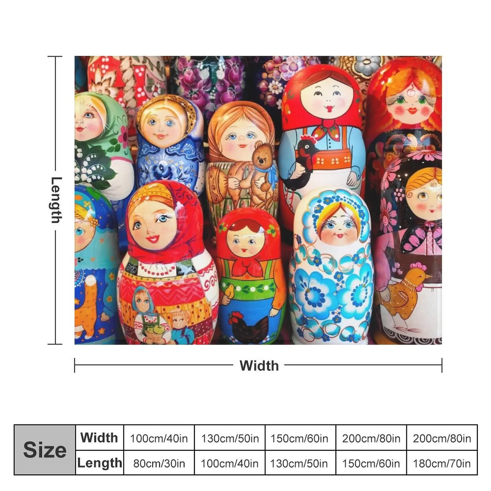 Декоративное одеяло Matrioska