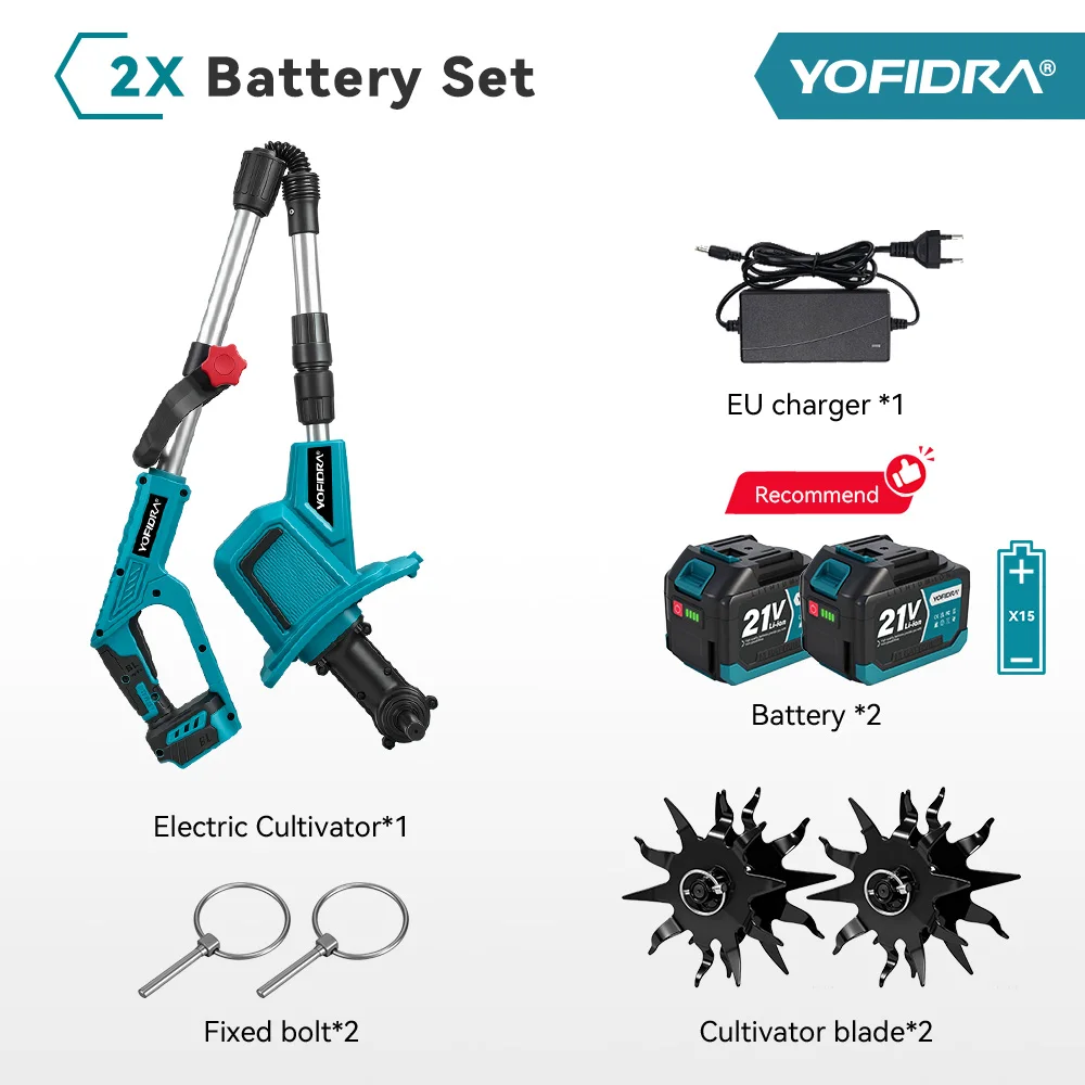 

Беспроводной культиватор YOFIDRA 21В