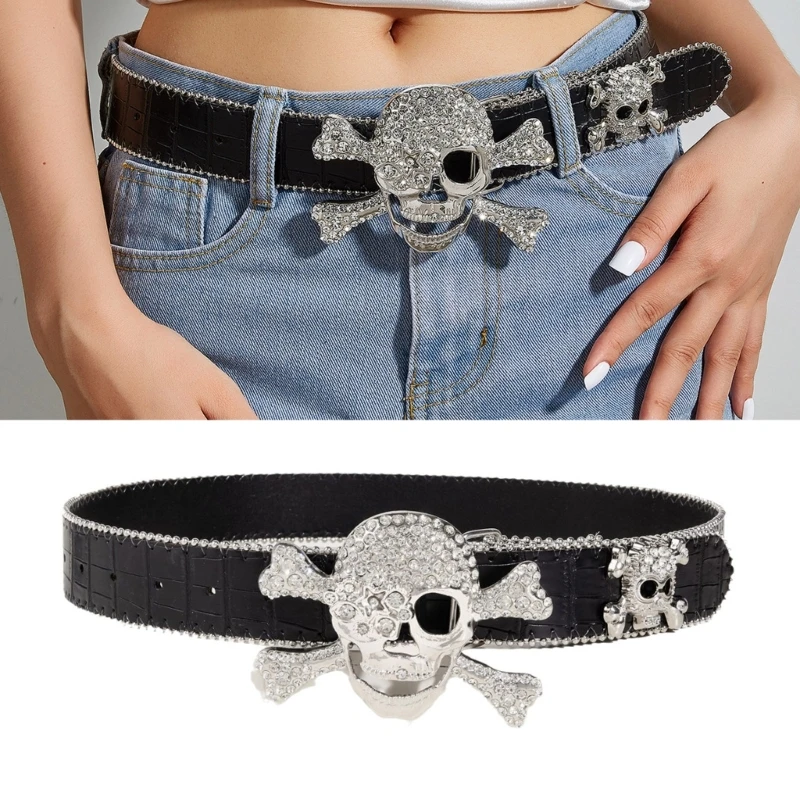 

Кожаный женский ремень, модный летний ремень со стразами, декоративный джинсовый ремень для платья